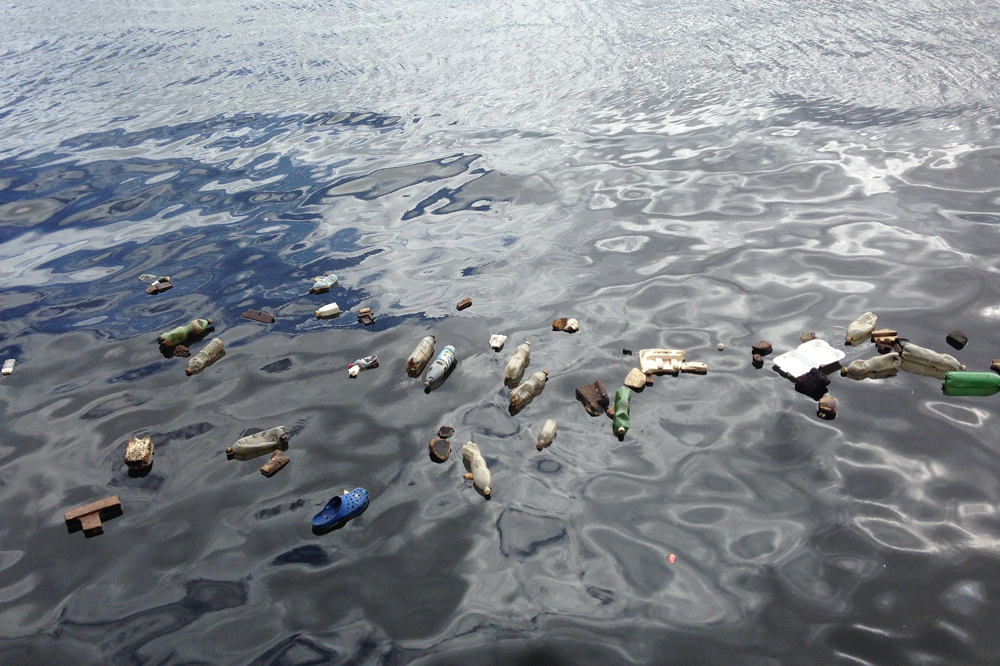 Plastics in water