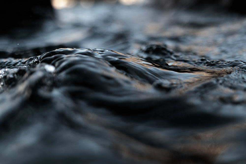 Dark ocean water