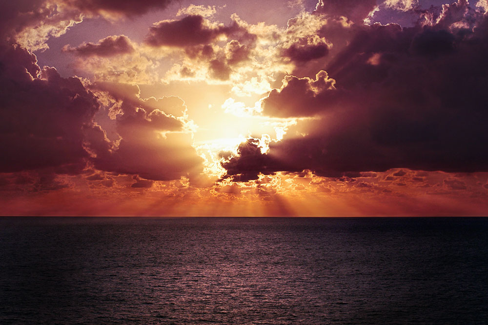 Ocean sunset