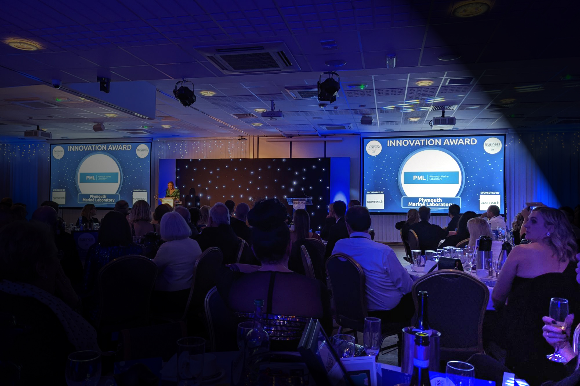 Plymouth Marine Laboratory winning the 'Innovation' award