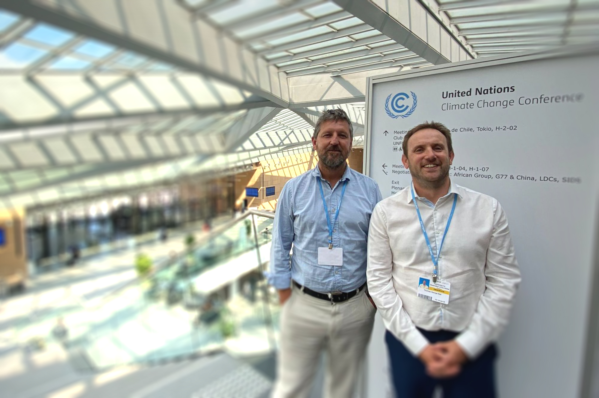 Professor Tom Bell with Dr Matt Frost