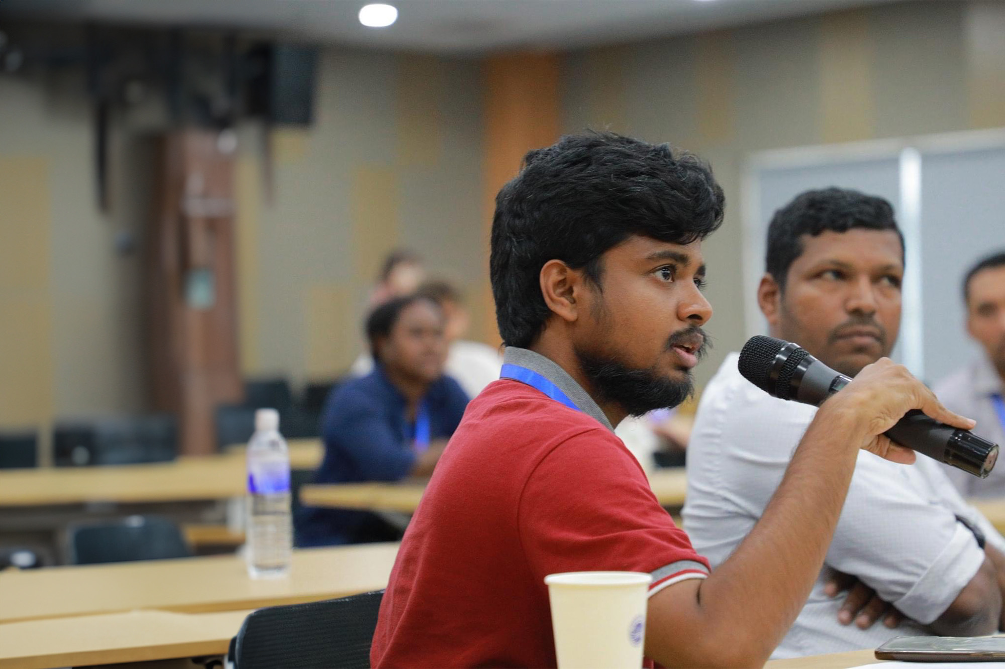Above: Gayathra Bandara speaking at Institute of Oceanology in Qingdao