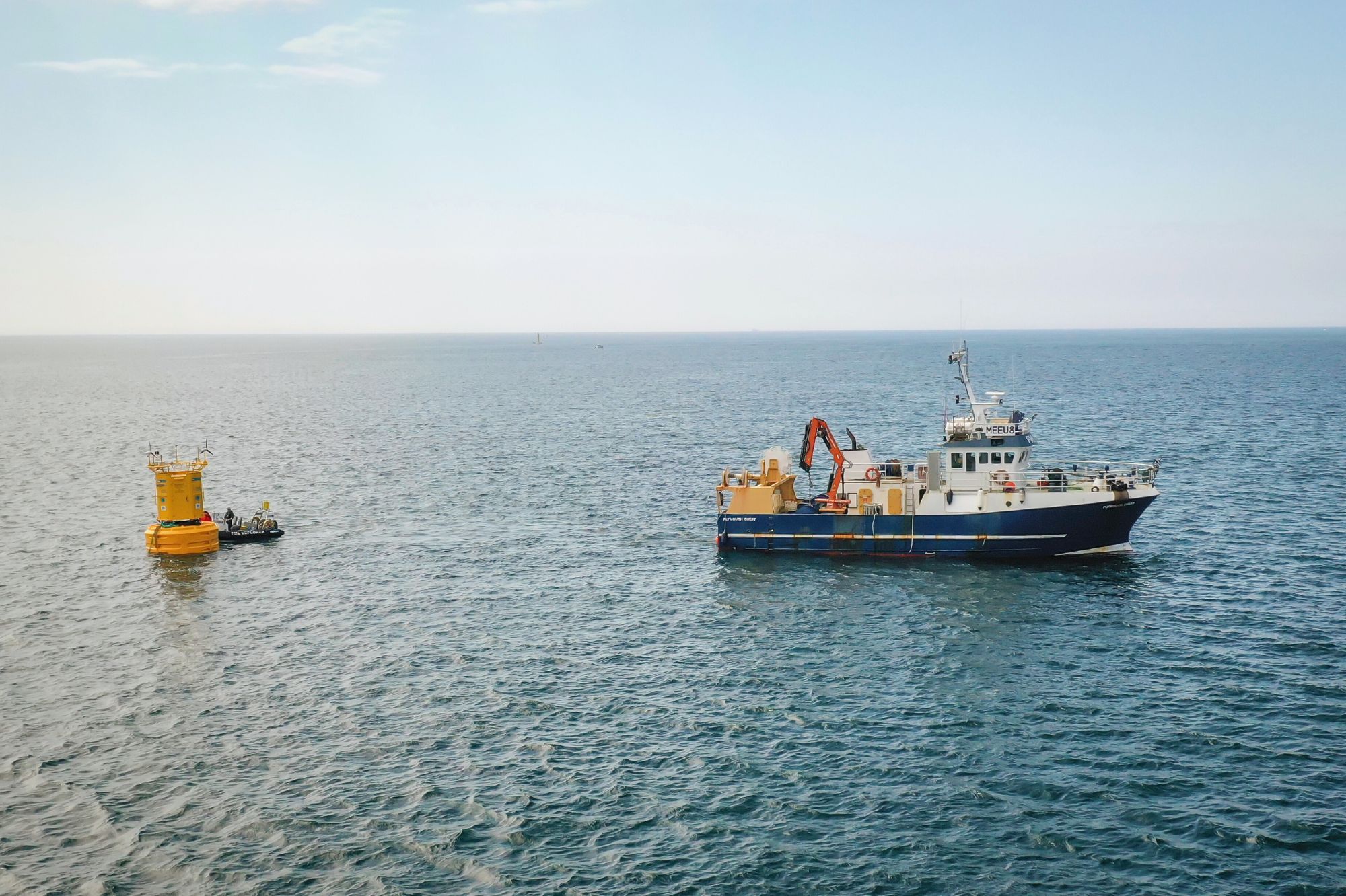 Above: PML's ocean observations as part of the Western Channel Observatory - the longest marine dataset in the world.
