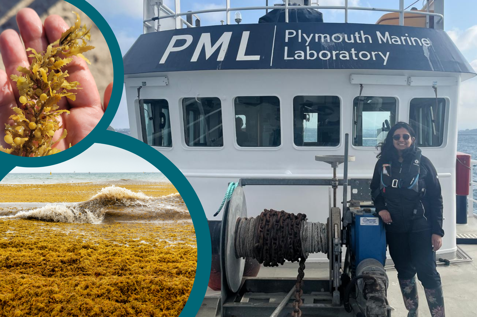 Yanna on board the Plymouth Quest vessel